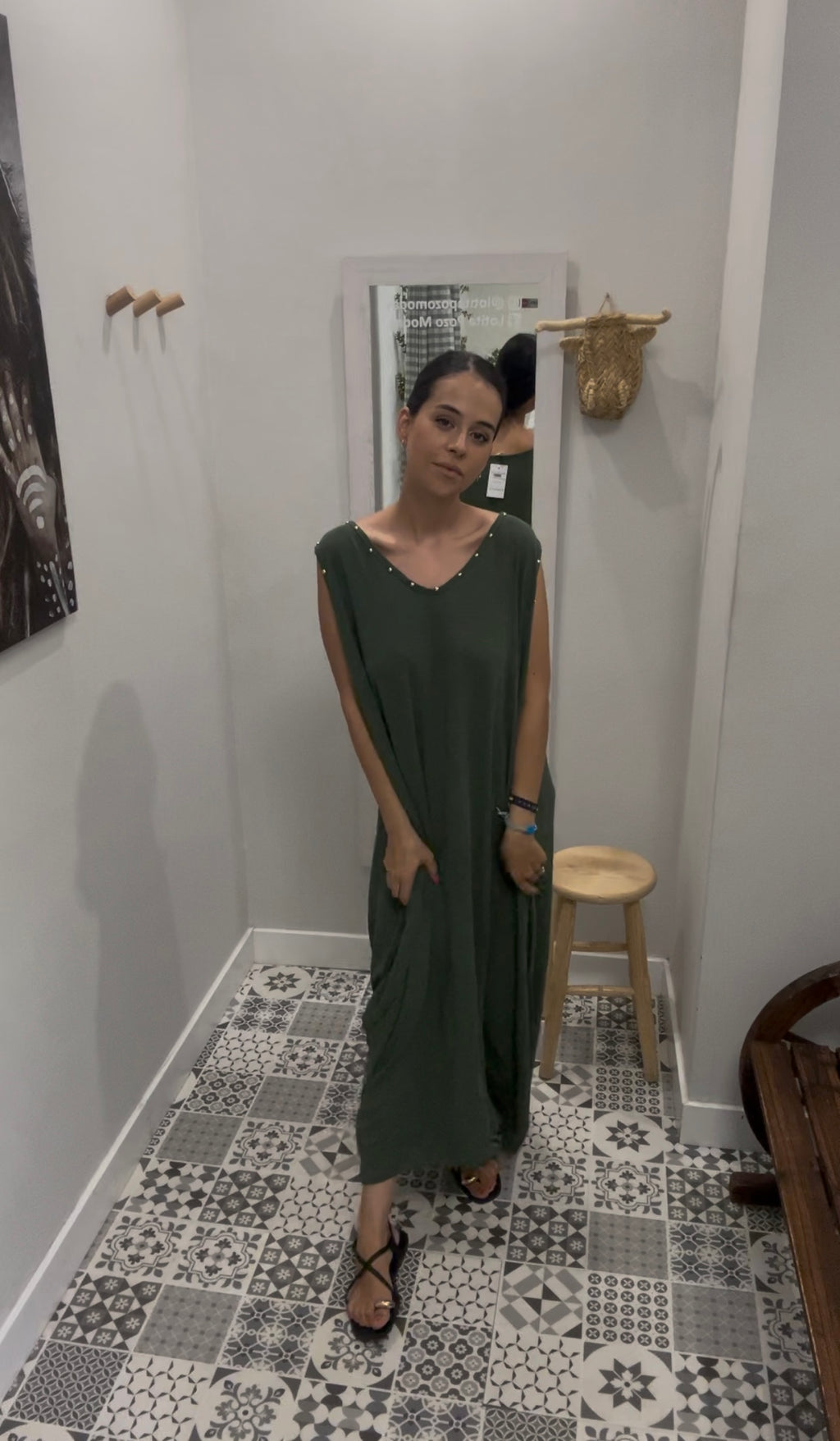 VESTIDO TACHUELAS CURVY